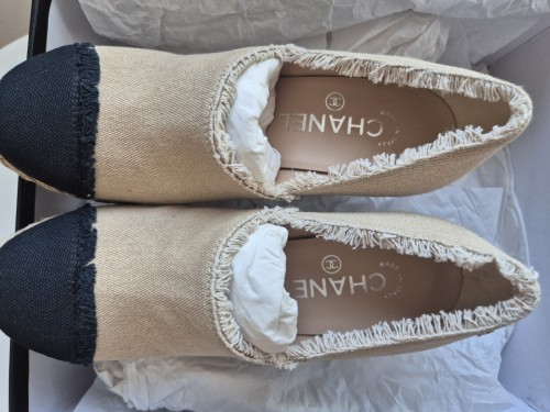 샤넬 에스파듀 힐 37.5 베이지/블랙  225-230